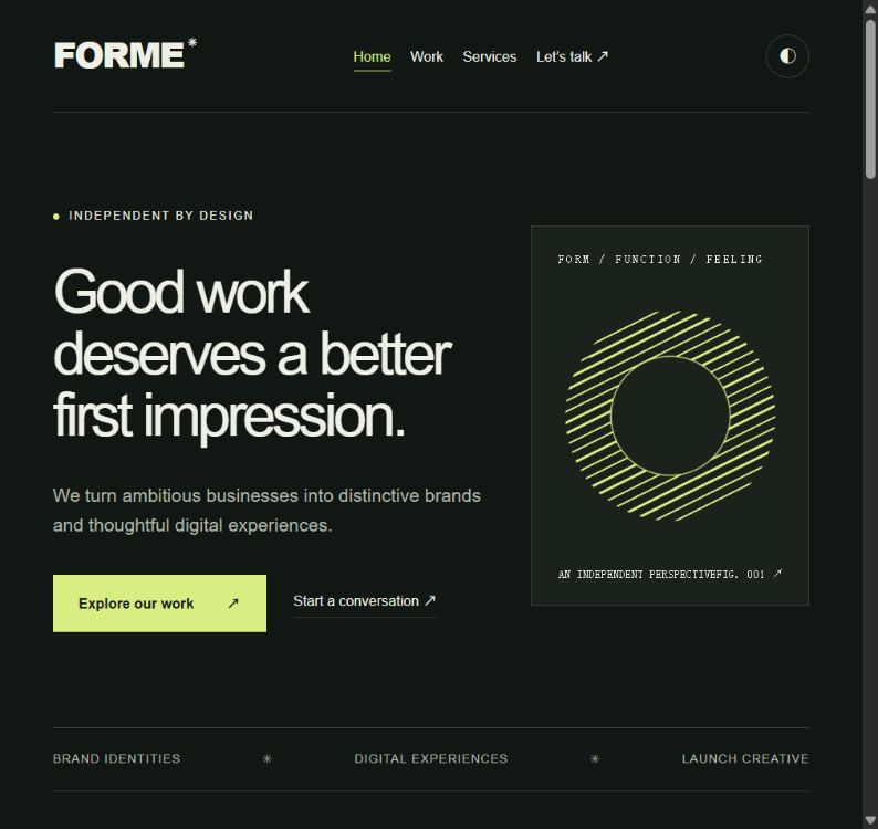 FORME Studio Kit 產品示例畫面